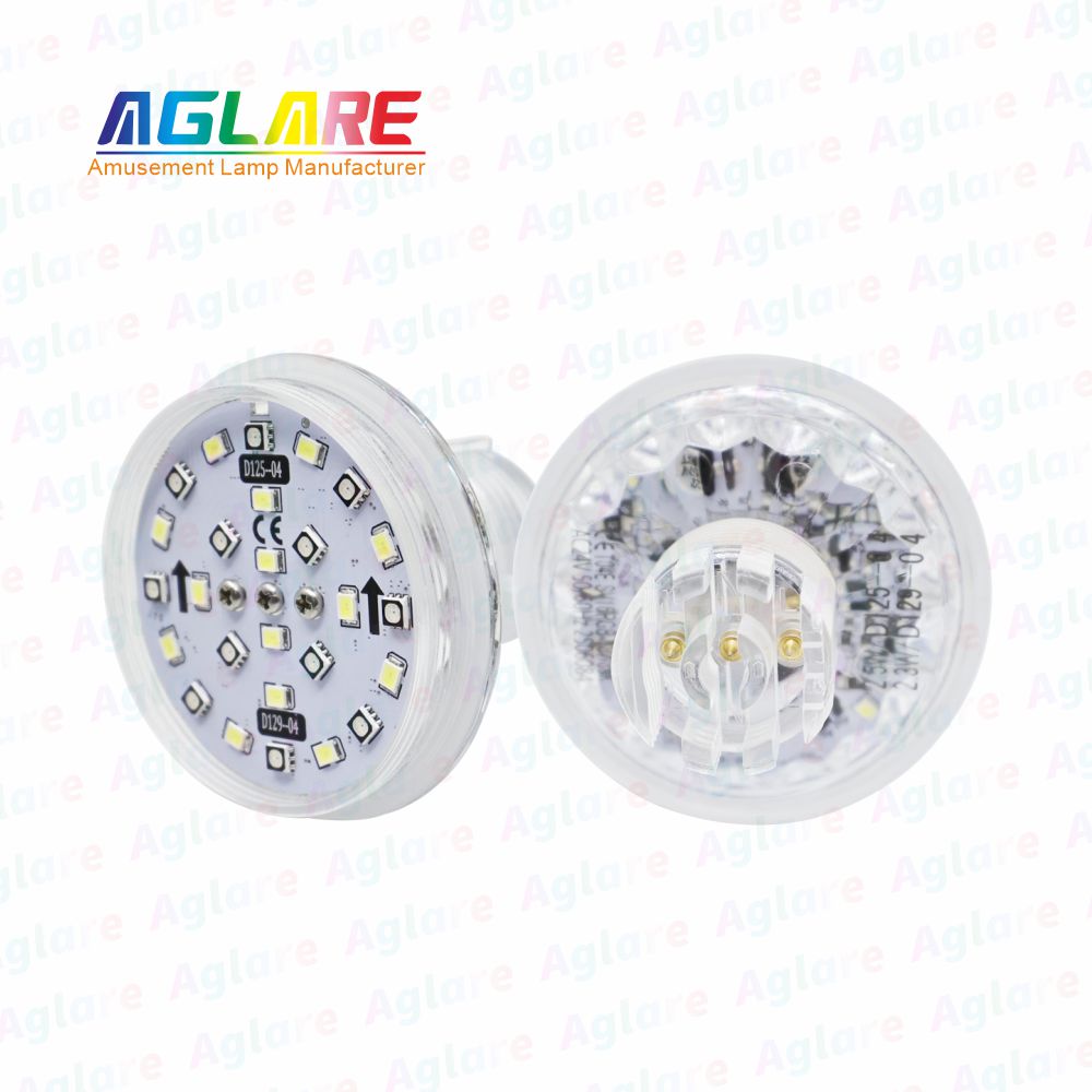 D125 + D129 自动法式 60 mm  RGB+W LED 像素 装璜灯，带 3 芯接口，合用于娱乐照明